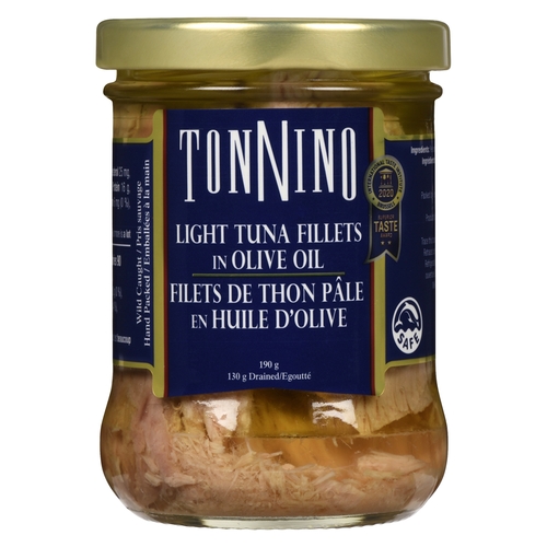 Tonnino - Light Tuna Fillets in Olive Oil 190g, 1 Each