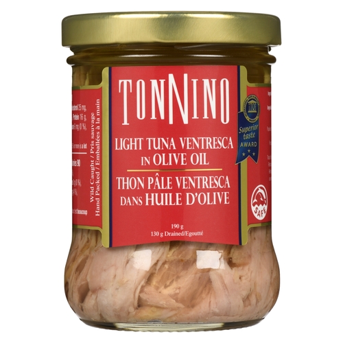 Tonnino - Light Tuna Ventresca in Olive Oil 190g, 1 Each