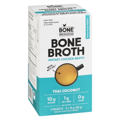 Bone Brewhouse - Instant Chicken Bone Broth - Thai Coconut 5/16g