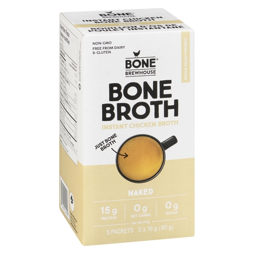 Bone Brewhouse - Instant Chicken Bone Broth - Naked 5/16g