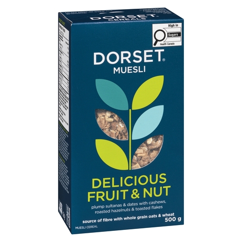 Dorset Muesli Cereal - Delicious Fruit & Nut 500g, 1 Each