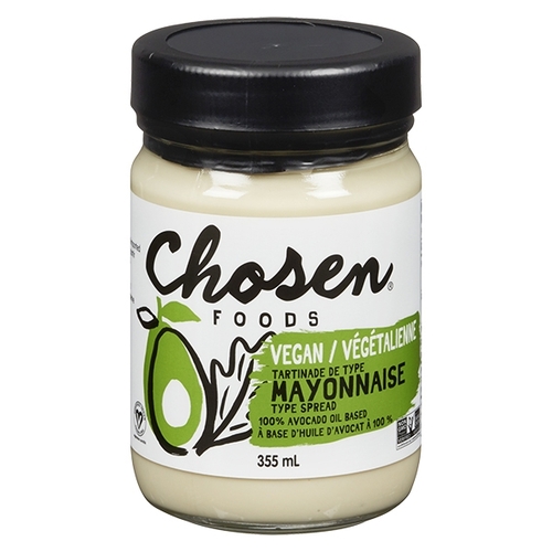 Chosen Foods - 100% Avocado Oil Based Vegan Mayonnaise Type Spread 355ml, 1 Each