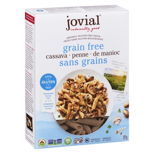 Jovial - Organic Grain Free, Gluten Free Pasta - Cassava Penne 227g