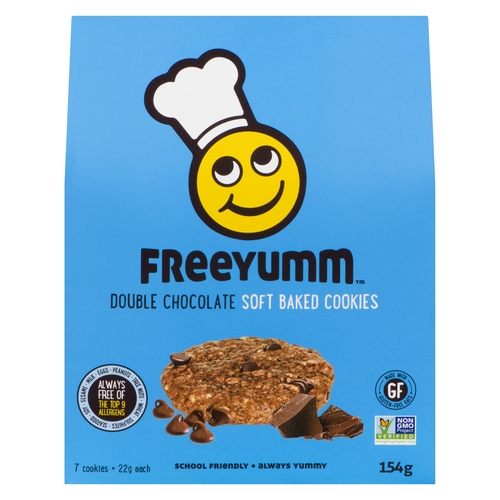 Freeyumm - Soft Baked Cookies - Double Chocolate 7's 154g