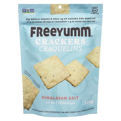 Freeyumm - Crackers - Himalayan Salt 120g, 1 Each