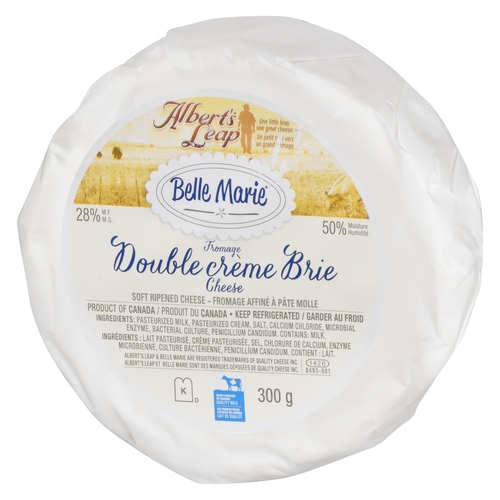 Albert's Leap - Brie Cheese - Belle Marie Double Cream 300g, 1 Each