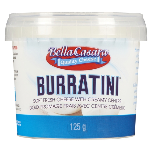 Bella Casara - Burratini - Soft Fresh Cheese with Creamy Centre 125g, 1 Each