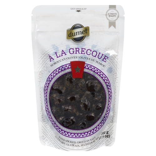 Dumet A La Grecque Moroccan Olives 200g, 1 Each