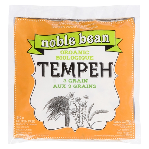 Noble Bean - Organic Tempeh - 3 Grain 240g, 1 Each