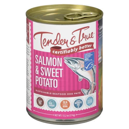 Tender & True - Sustainable Seafood Dog Paté - Salmon & Sweet Potato 374g, 1 Each