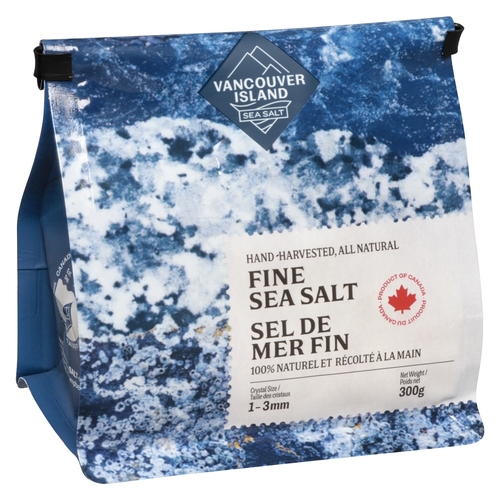 Vancouver Island Sea Salt - Fine Sea Salt 300g, 1 Each