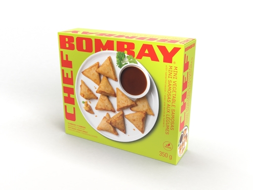 CHEF BOMBAY MINI VEGTBL SAMOSA 350g, 1 Each