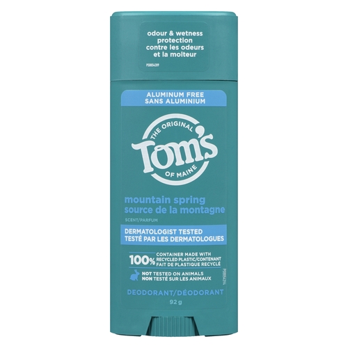 Tom's of Maine - Deodorant - Mountain Spring Scent 92g, 1 Each