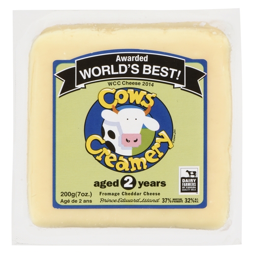 Cows Creamery - Cheddar Cheese - Aged 2 Years 200g, 1 Each