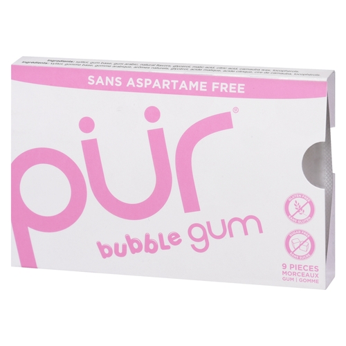 Pur Gum - Bubblegum - 9 Pieces 9s, 1 Each