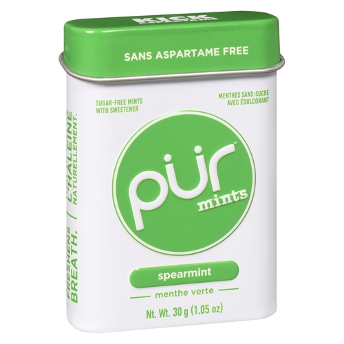 Pür Sugar-Free Mints with Sweetener - Spearmint 30g, 1 Each