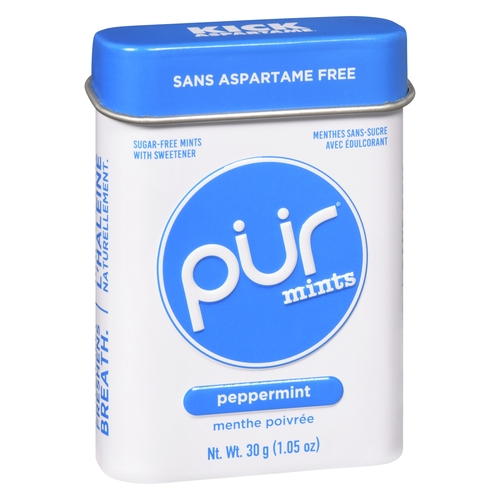 Pür Sugar-Free Mints with Sweetener - Peppermint 30g, 1 Each