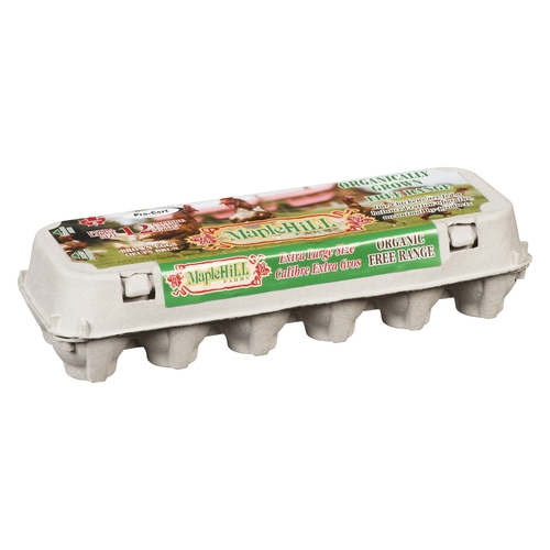 Maple Hill Farms - Organic Free Range Brown Eggs - Extra Large 12pk