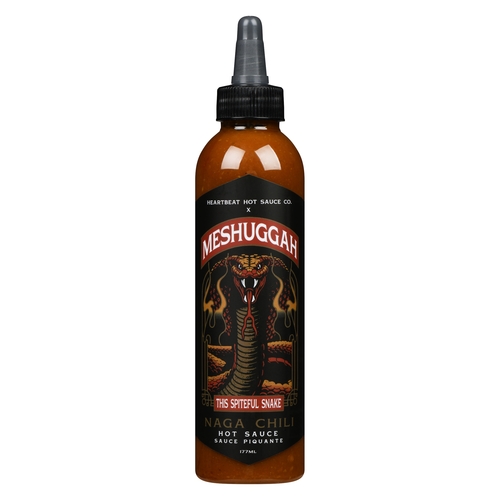 Heartbeat Hot Sauce Co. - Meshuggah This Spiteful Snake Naga Chili 177ml, 1 Each