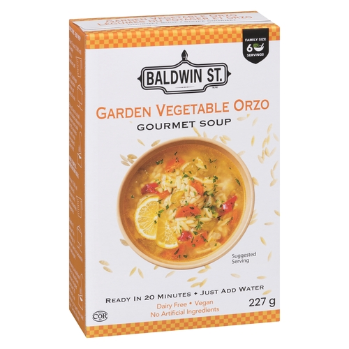 Baldwin St. - Gourmet Soup Garden - Vegetable Orzo 227g, 1 Each
