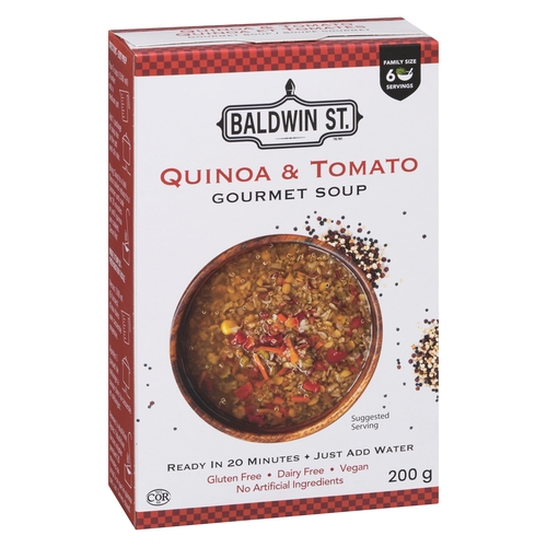 Baldwin St. - Gourmet Soup - Quinoa & Tomato 200g, 1 Each