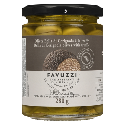 Favuzzi - Bella di Cerignola Olives with Truffle 280g, 1 Each
