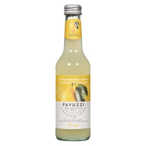 Favuzzi - Organic Sparkling Sicilian Lemonade 275ml, 1 Each