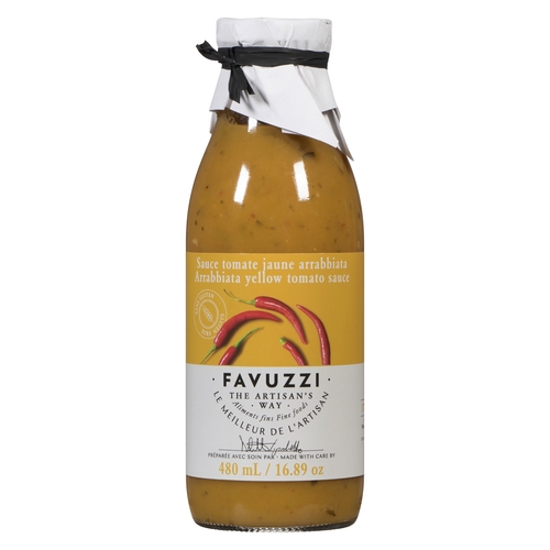 Favuzzi - Arrabbiata Yellow Tomato Sauce 480ml, 1 Each