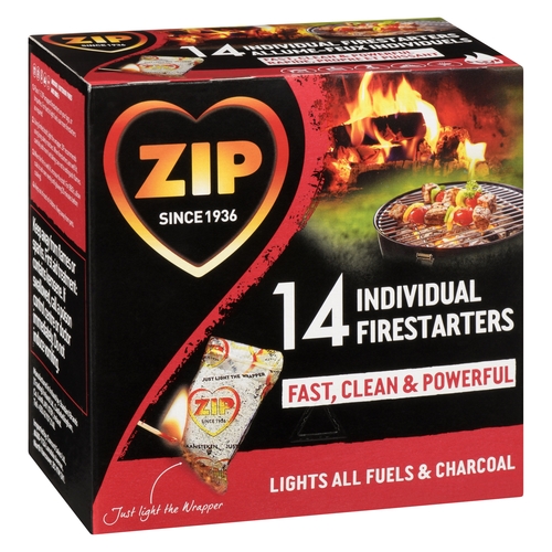 Zip Individual Firestarters 14pk, 1 Each