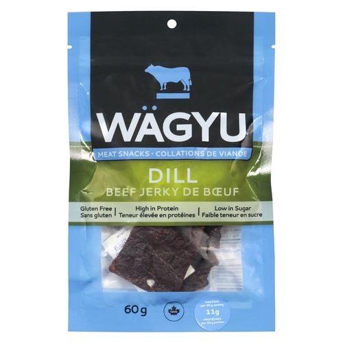 Wagyu Meat Snacks - Beef Jerky - Dill 60g, 1 Each