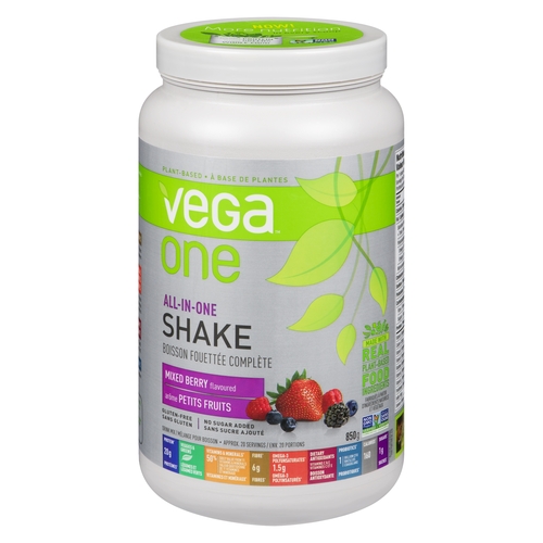 Vega One - Drink Mix - All-In-One Shake - Mixed Berry 850g