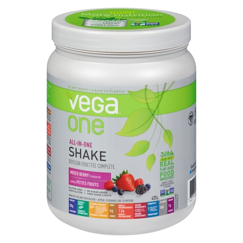 Vega One - Drink Mix - All-In-One Shake - Mixed Berry 425g, 1 Each