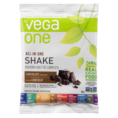 Vega One - Drink Mix - All-In-One Shake - Chocolate 46g, 1 Each