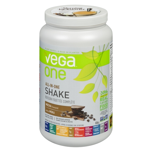Vega One - Drink Mix - All-In-One Shake - Mocha 836g, 1 Each