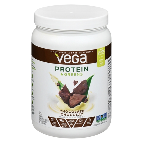 Vega Drink Mix - Protein & Greens - Chocolate 521g, 1 Each