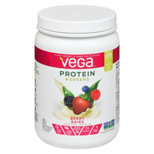 Vega Drink Mix - Protein & Greens - Berry 522g, 1 Each