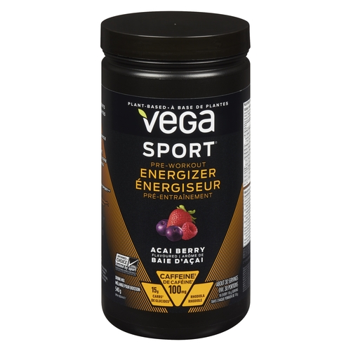 Vega Sport - Drink Mix - Pre-Workout Energizer - Acai Berry 540g