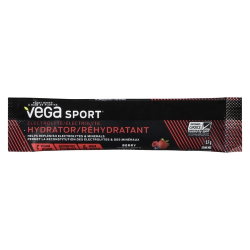 Vega Sport - Drink Mix - Electrolyte Hydrator - Berry 3.7g
