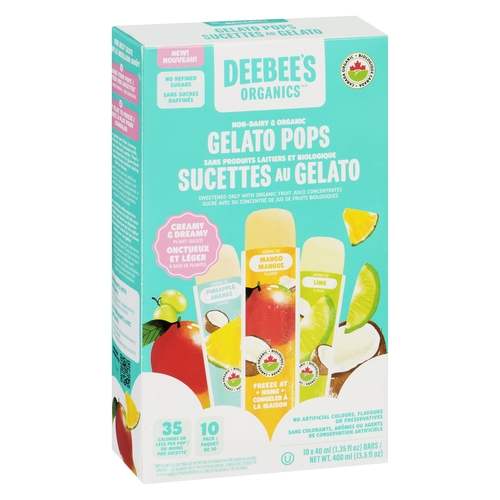 DeeBee's Organics - Gelato Pops 10/40ml