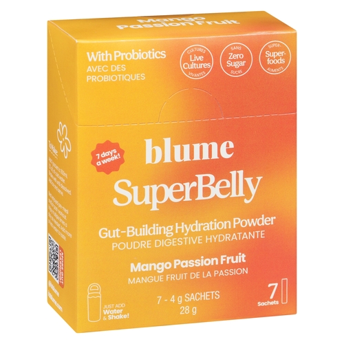 Blume - SuperBelly Gut-Building Hydration Powder - Mango Passion Fruit 7s, 1 Each