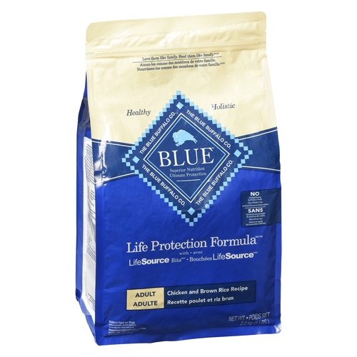Blue Buffalo Co. - Natural Food for Dogs - Life Protection Formula Chicken and Brown Rice Recipe - Adult 2.2kg, 1 Each