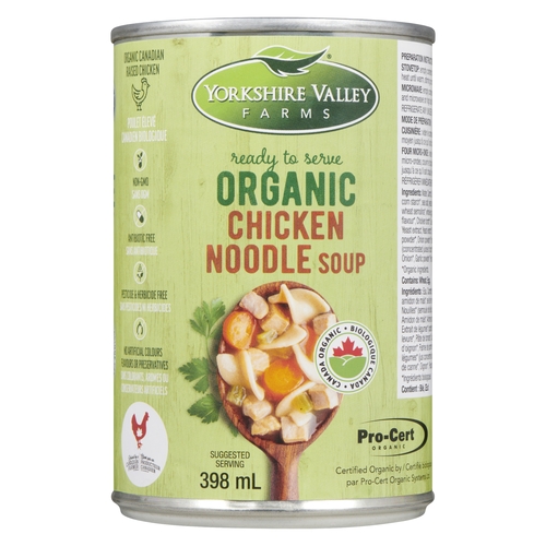 Yorkshire Valley Farms - Organic Chicken Noodle Soup 398ml, 1 Each