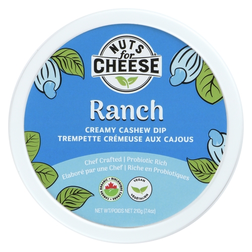 Nuts for Cheese Creamy Cashew Dip - Ranch 210g, 1 Each