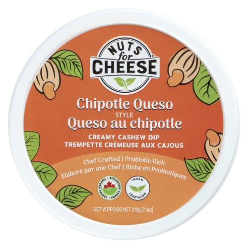 Nuts for Cheese Creamy Cashew Dip - Chipotle Queso Style 210g, 1 Each