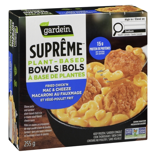 Gardein - Supreme Plant-Based Bowls - Fried Chick'n Mac & Cheeze 255g, 1 Each
