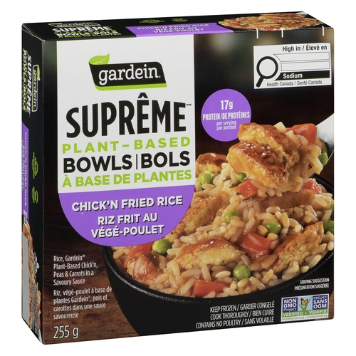 Gardein - Supreme Plant-Based Bowls - Chick'n Fried Rice 255g, 1 Each
