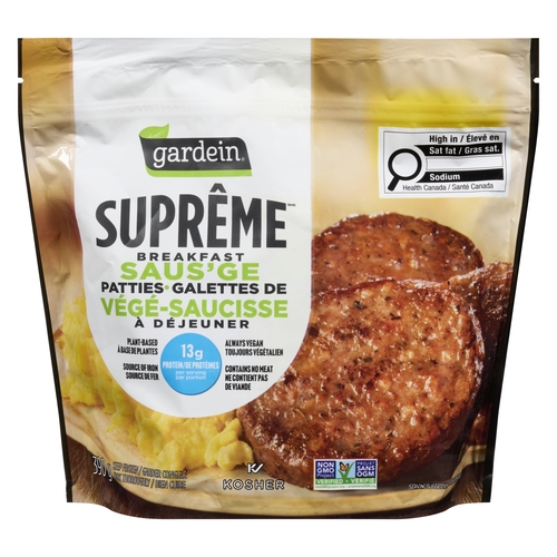 Gardein - Supreme Breakfast Saus'ge Patties 390g, 1 Each