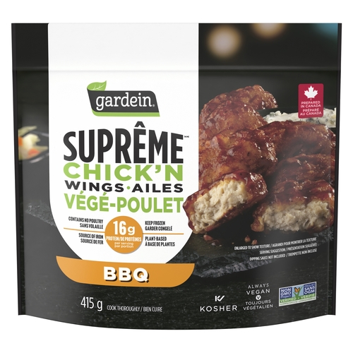 Gardein - Supreme Chick'n Wings BBQ 415g, 1 Each