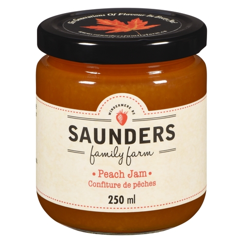 Saunders Family Farm Jam - Peach 250ml, 1 Each