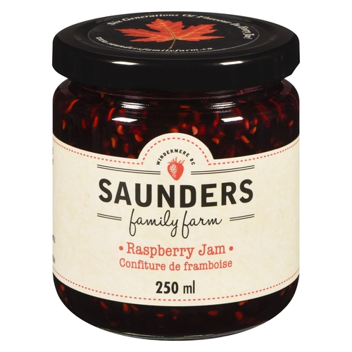 Saunders Family Farm - Jam - Raspberry 250ml, 1 Each